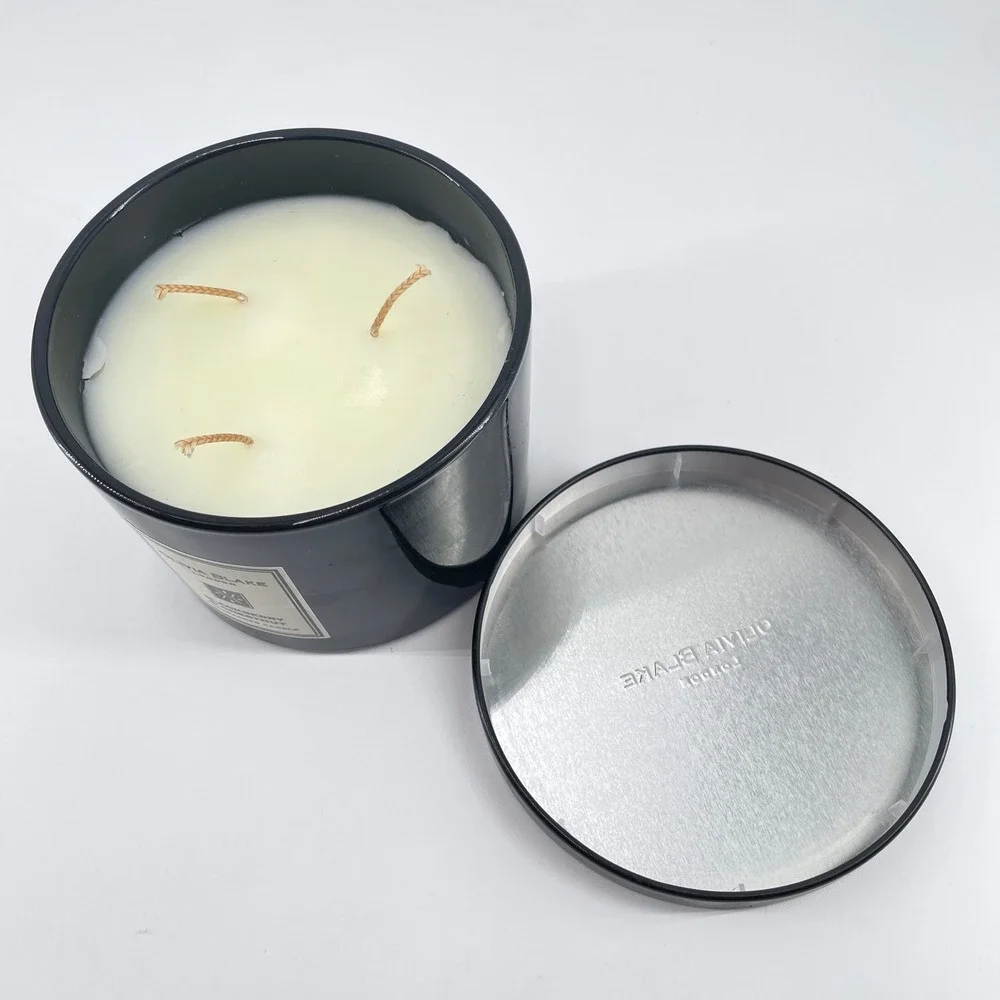 Olivia Blake London Blackberry & Chestnut 3-Wick Fragranced Candle 10.5oz 300g